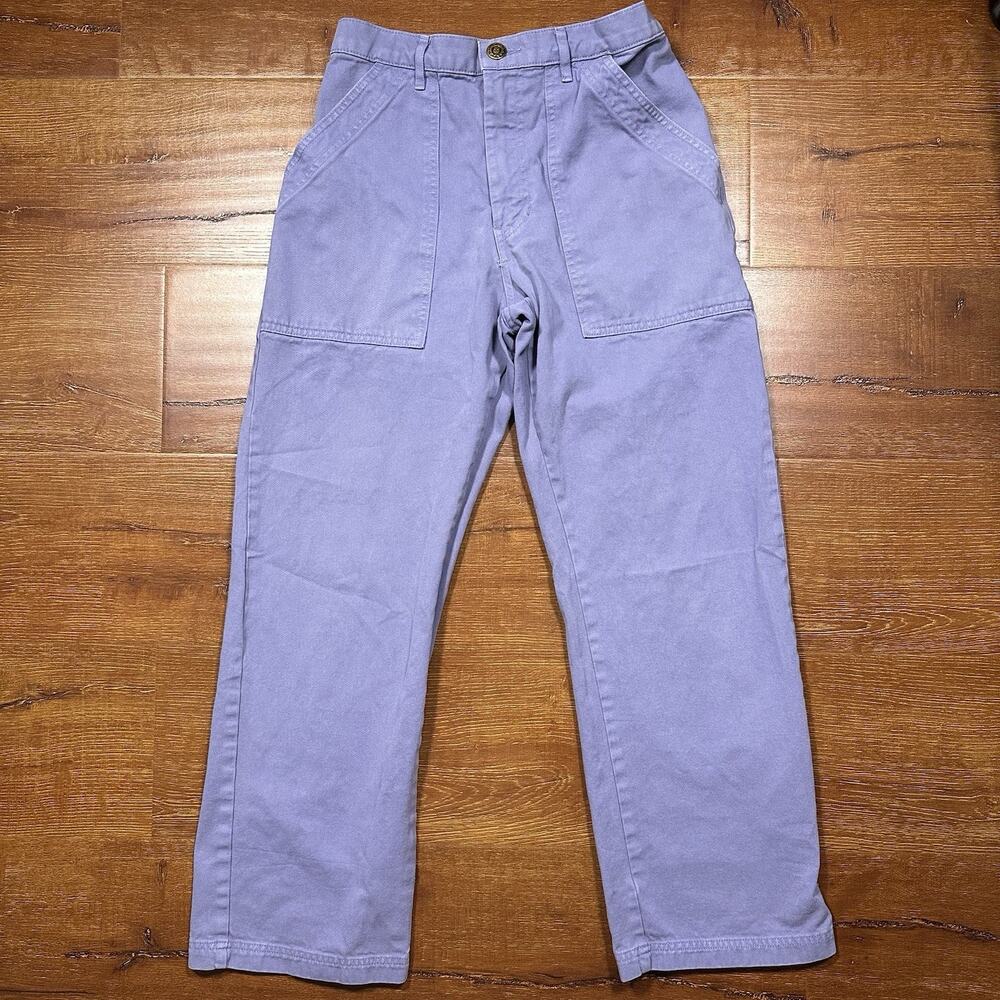 Big Bud Press Work Pants Womens S 26x28 Purple Cotton Made In USA Retro Utility